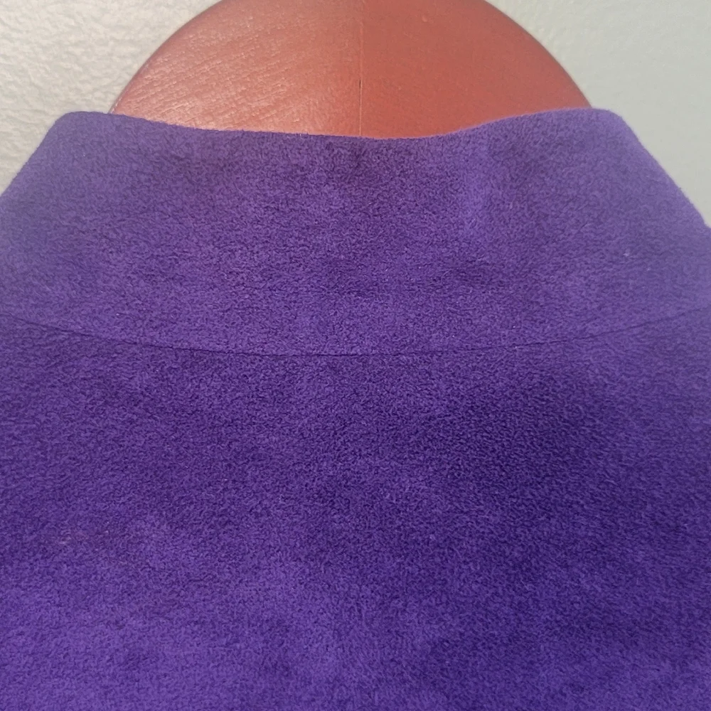 Vintage Samuel Robert By Peter Hatsi Androu Womens Suede Purple Blazer Size 14‎